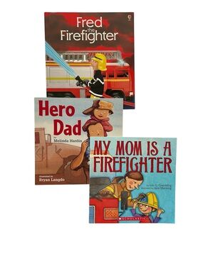 Bundle Firefighters Books - Hero Dad, My Mom, Fred The Firefighter Paperbacks